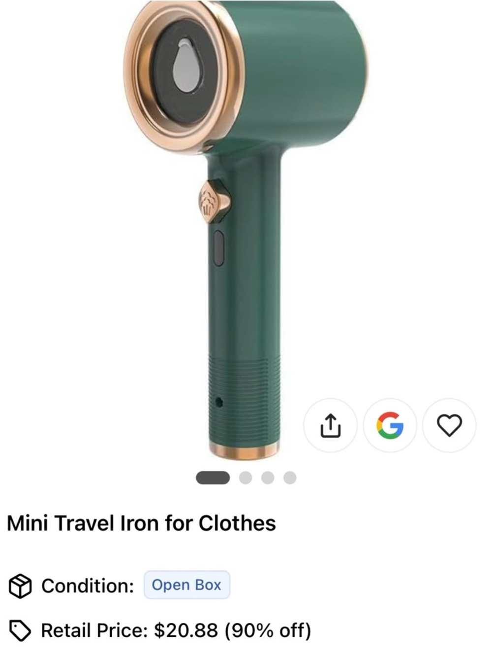 Mini Travel Iron